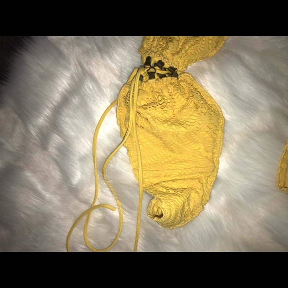 Becca Swimwear | Yellow Crochet Bikini - Picture 4 of 6